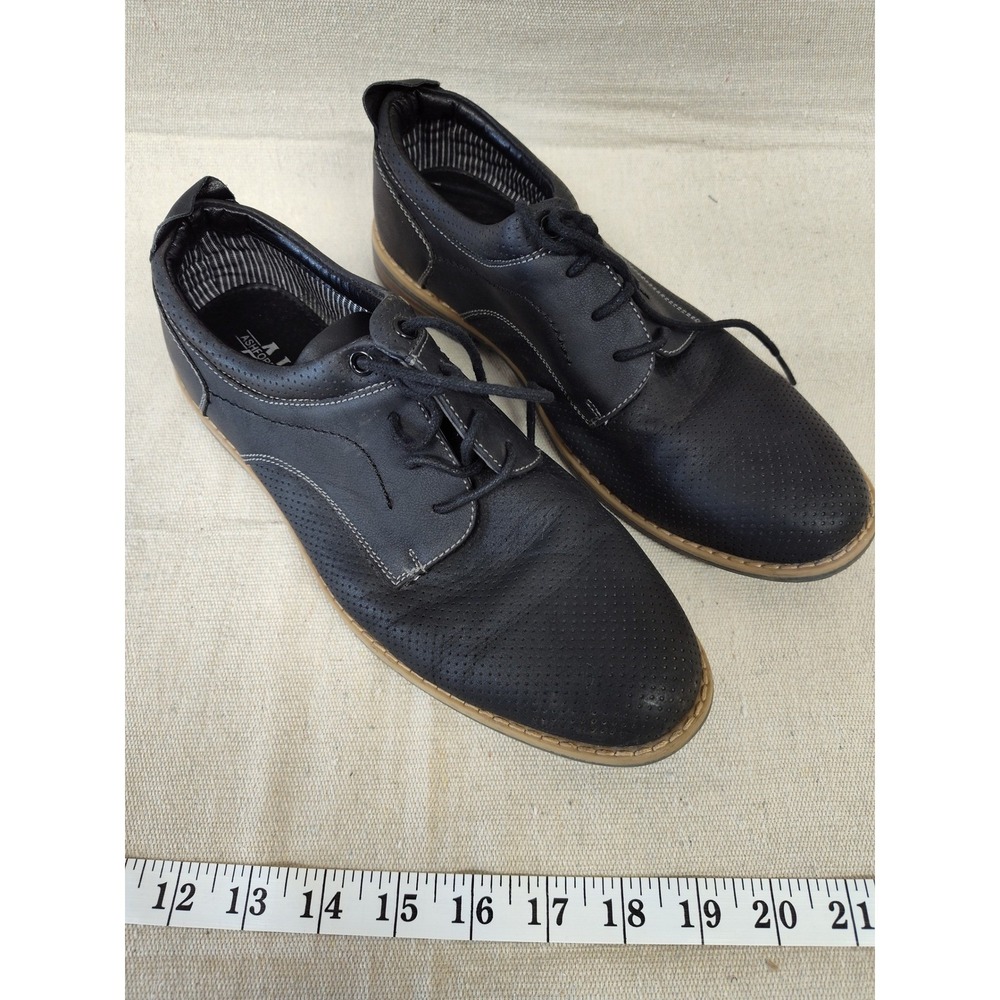 Ashford Hayes Barkley Mens‎ Black Perforated Oxford Dress Shoes Size 6M 5113
